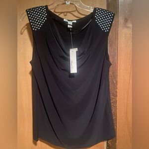 Kenneth Cole Black Sleeveless Top Size L